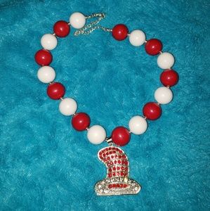 Girl's Cat in the Hat Bubble Necklace
